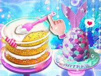 image Unicorn Chef Mermaid Cake