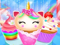 image Unicorn Mermaid Cupcake Cooking Design