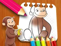 image Curious George Coloring Book