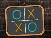 image Tic Tac Toe Blackboard