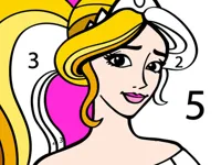 image Princess Coloring By Number