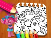 image Les Trolls Coloring Book